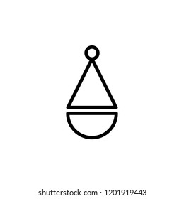 christmas hat icon vector illustration