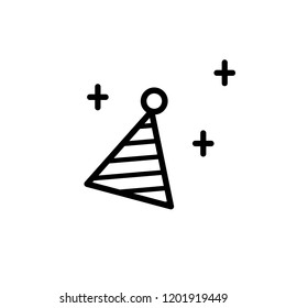 christmas hat icon vector illustration