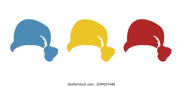 christmas hat icon, vector illustration