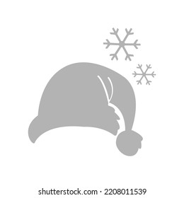 Christmas hat icon, vector illustration