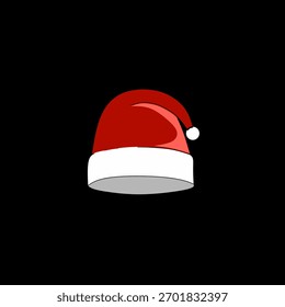 Christmas hat icon vector illustration 