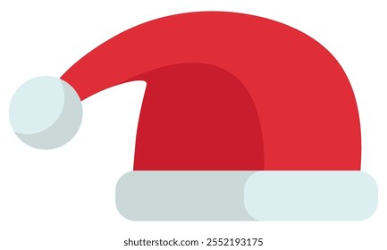 Christmas hat icon vector isolated on white background.