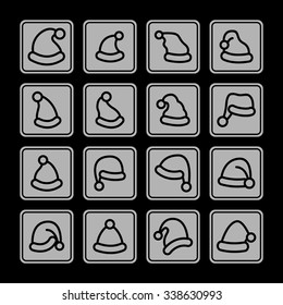 Christmas hat icons