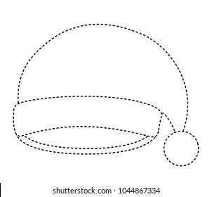christmas hat isolated icon
