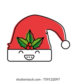 christmas hat kawaii character