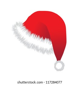 Christmas  hat on green background