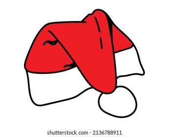 Christmas hat on isolate background
