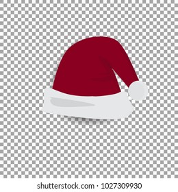 Christmas hat on a separate background.