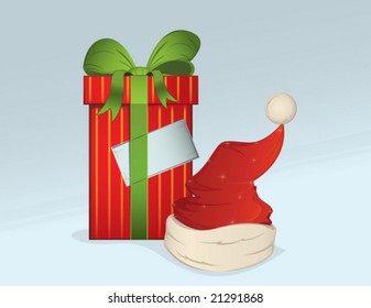 Christmas hat & present