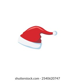 Christmas hat or santa cap design icon