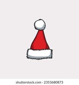 Christmas hat, santa claus hat vector