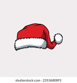Christmas hat, santa claus hat vector