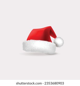 Christmas hat, santa claus hat vector