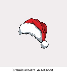 Christmas hat, santa claus hat vector
