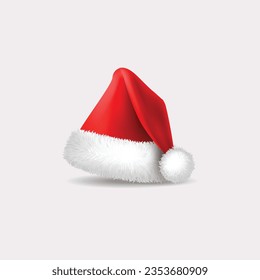 Christmas hat, santa claus hat vector