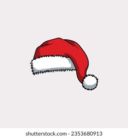 Christmas hat, santa claus hat vector