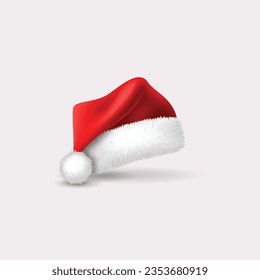 Christmas hat, santa claus hat vector