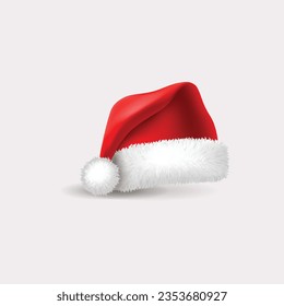 Christmas hat, santa claus hat vector