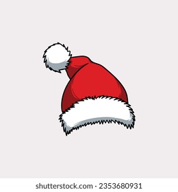 Christmas hat, santa claus hat vector