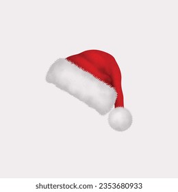 Christmas hat, santa claus hat vector