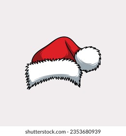 Christmas hat, santa claus hat vector