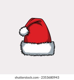 Christmas hat, santa claus hat vector
