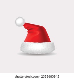 Christmas hat, santa claus hat vector