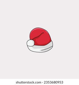 Christmas hat, santa claus hat vector