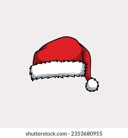 Christmas hat, santa claus hat vector