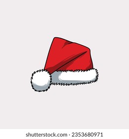 Christmas hat, santa claus hat vector