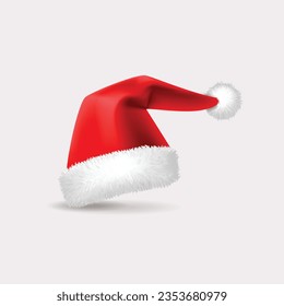 Christmas hat, santa claus hat vector