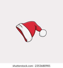 Christmas hat, santa claus hat vector