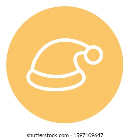 
Christmas, hat, santa Isolated Vector icon which can easily modify or edit
