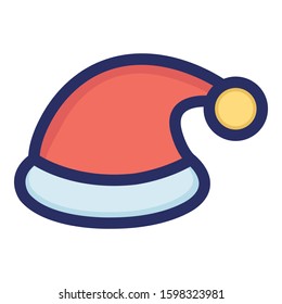 
Christmas, hat, santa Isolated Vector icon which can easily modify or edit
