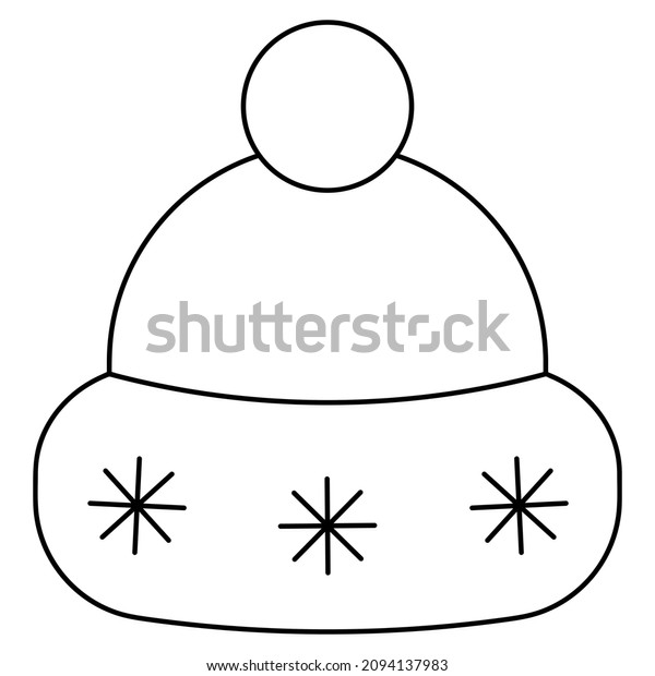 Atlantic Redaktør Kilimanjaro Christmas Hat Sketch Headpiece Decorated Snowflakes Stock-vektor  (royaltyfri) 2094137983