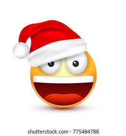 Christmas hat and smiley