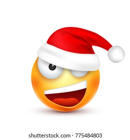 Christmas hat and smiley