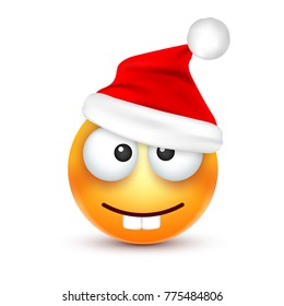 Christmas hat and smiley