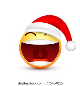 Christmas hat and smiley
