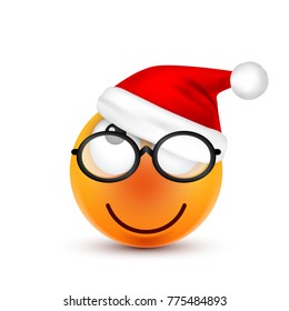 Christmas hat and smiley