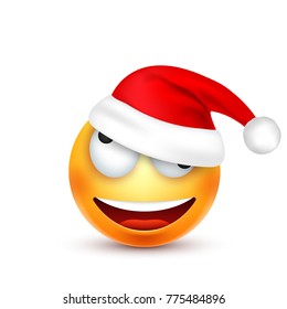 Christmas hat and smiley