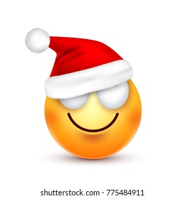 Christmas hat and smiley