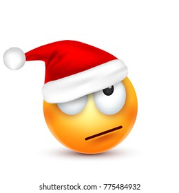 Christmas hat and smiley