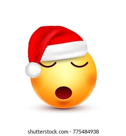 Christmas hat and smiley