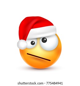 Christmas hat and smiley