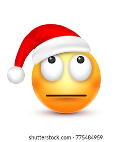 Christmas hat and smiley