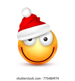 Christmas hat and smiley