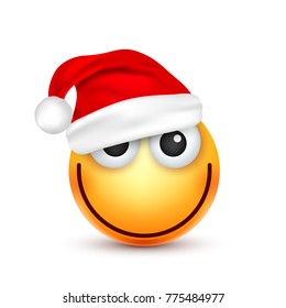 Christmas hat and smiley