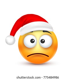 Christmas hat and smiley
