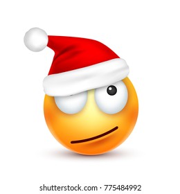 Christmas hat and smiley